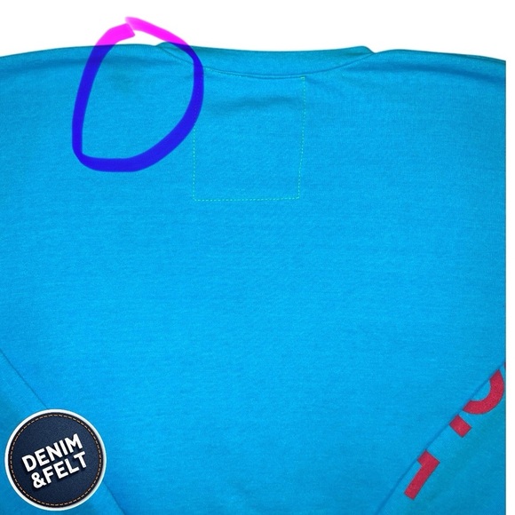 Aviator Nation x Soul Cycle Hamptons Cherry Ocean Blue Crewneck/Sweatshirt 🩵🍒 - Picture 10 of 16